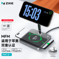 ชาร์จไร้สาย Qi2 3-in-1 ZIKE รองรับ Apple 16/15 iPhone 13/14 pro Max หูฟัง Airpods โทรศัพท์มือถือ 25W ชาร์จเร็ว ขาตั้ง MagSafe ดูดซับ. 