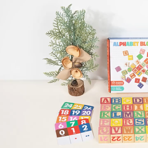 SKISOPGO Wooden Building Blocks Cognition Shape Color Animal Learning Early Learning Montessori Toys Kids Gift