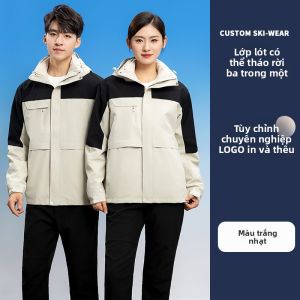 FANWUJINHUANG | Áo Khoác Ngoài Trời Chống Thấm Nước Chống Gió Nhẹ