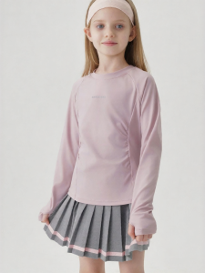 Marc&Janie | Elastic Wrinkled Girls Long Sleeve T-shirt