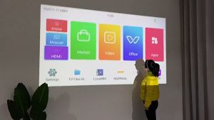 【BIG SALE】mosimosi 2024 Mini 3D Ultra HD Projector Mobile Screen Mirroring Home Entertainment Bedroom Portable TV for Movies