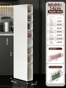YINGYOUMEI | Narrow Waterproof Drawer-type Storage Cabinet 20cm