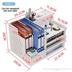 Multi-level Multifunctional File Organizer Shelf