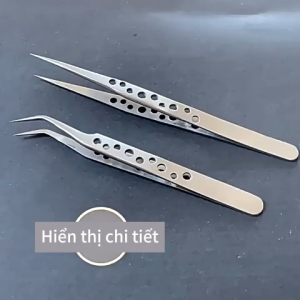 Nhíp Gắp Linh Kiện Điện Tử Thép Không Gỉ Màu Trắng Cao Cấp