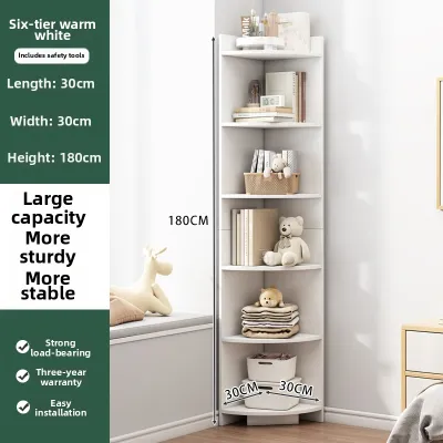 Corner Floor Triangular Storage Shelf