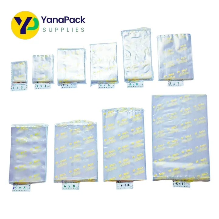 YanaPack Supplies PP Plastic Repacking .018 size 2x3, 3x4, 3x5, 4x5 ...