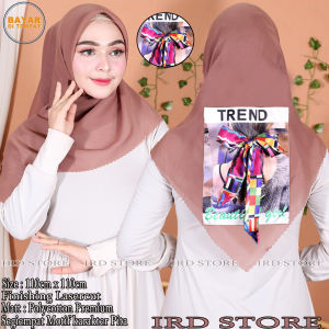 Hijab Segi Empat Variasi Pita Motif Karakter Trend Warna terlengkap / Jilbab segiempat Bella Lasercut Ada Pita Motif Karakter Beautiful Girl kekinian Modern Kerudung Bella polos Bella Laser Polos