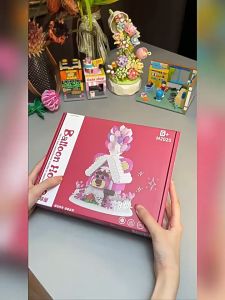 Mainan Bricks rumah balon Blok Bangunan 1000Pcs DIY Sanrio DIsney Mainan Anak Perempuan