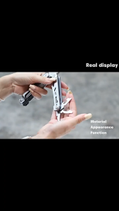 An LAN MALL【COD】Upgraded Version Stainless Steel Multitool Pliers 30 in 1 Folding Pliers Mini Portable EDC Outdoor Camping Folding Emergency equipment Pliers