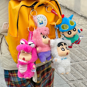 Crayon Shin-Chan ไวนิลรูปกล่องตาบอด-Dress-up Party Seriesตุ๊กตาพวงกุญแจตุ๊กตา กล่องลึกลับน่ารัก Charm ของขวัญ