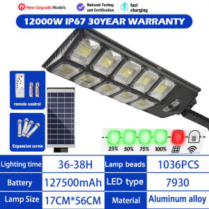 LuzNest LED Solar Street LightsSolar Integrated Street Light Outdoor All-in-One Solar Lamp with RemoteSecurity Wireless Waterproof Solar Flood Light for Yard Fence Garden Patio Front Door Shed Deck Path Gutter.