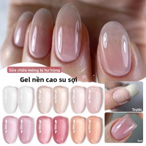 Sơn Gel Móng Tay Dạng Thạch Màu Hồng Nude UR SUGAR 7ml Chất Liệu Cao Su Sợi Dùng Cho Móng Bán Vĩnh Cửu Tẩy Được Bằng Dung Dịch Làm Móng Nghệ Thuật Chăm Sóc Móng.