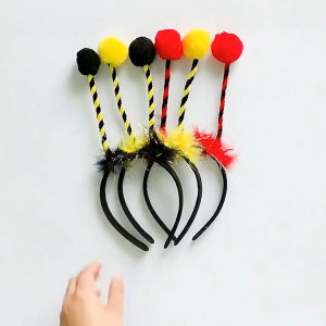 Bee Costume Headband Childrens Day Costume Ants Hair Hoop Cute Bee Cosplay Bee Ears Headband Kids