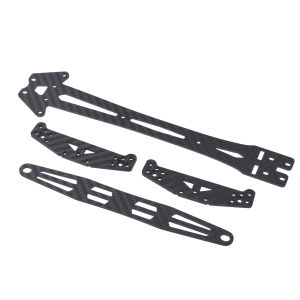 Carbon Fibre Shock Damper Stay Battery Plate Upper Deck for Tamiya TT-01 TT01 1/10 RC Car Accessories Upgrade Parts