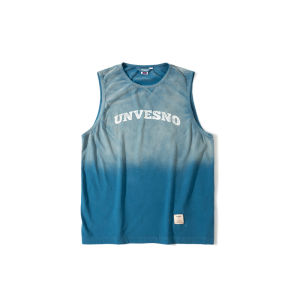 Unvesno Vintage Washed Cotton Pure Basic Loose Printed Logo Summer Vest Youth Trendy Lightweight Comfortable Cotton Tank Top