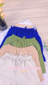 CELANA HIGHWAIST PENDEK LINEN KOREA  MODEL UKURAN DEWASA
