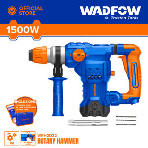 WADFOW INDUSTRIAL 1500W SDS ROTARY HAMMER DRILL CHIPPING GUN / CHIPPING JACK ELECTRIC DEMOLITION DRILL WRH2D32 WPT