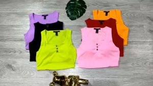 Áo croptop tập gym yoga aerobic thể thao nữ kèm mút chất liệu thun tăm co giãn 4 chiều thấm hút mồ hôi tốt Bin Sports A174