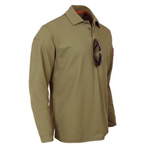Mens Quick Dry Pullover Long Sleeve Shirts Summer Plus Size Breathable Clothes Tactical Elastic Plain Turn-down T-shirts