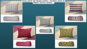 1 SET Sarung bantal/guling bahan katun motif elegan terbaru LP