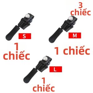 Bộ Dụng Cụ Sửa Khóa Kéo Đa Năng 3-60 Chiếc Thay Thế Đầu Khóa Kéo Tự Động Tháo Lắp Nhanh Kéo Khóa Cho Áo Khoác Túi Xách Áo Khoác Tự May DIY