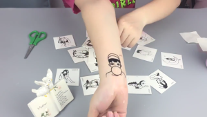 30 Sheets 14 Options Waterproof Temporary Tattoo Stickers Couple Cute Cartoon Halloween Body Makeup Fake Tattoos