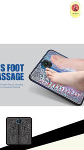 Alat Pemijat Portable Elektrik EMS Foot Massager Kaki Karpet Tikar Pijat Akupuntur Pengisian Meningkatkan Sirkulasi Darah Mengalirkan
