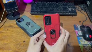 Casing HP Untuk Xiaomi Redmi 12C Case Robot Hit Eye Whit Ring Transformer Phantom Hybrit Rotasi