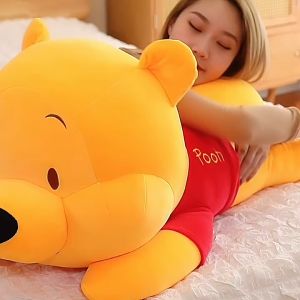 (TẶNG GẤU BÔNG NHỎ) ĐỒ CHƠI GẤU BÔNG GẤU POOH VẢI MỊN SIZE LỚN