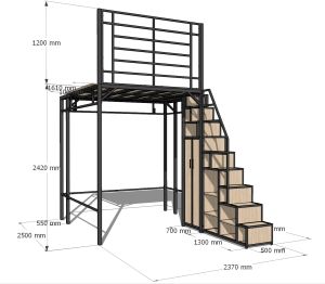 Loft platform customize singapore/loft bed customize
