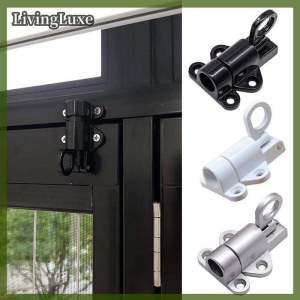LivingLuxe สลักประตูอัตโนมัติกลอนประตูหน้าต่างบ้านเพื่อความปลอดภัยประตูสปริงดึงสปริงกลอนประตูเด้งล็อคอัตโนมัติ