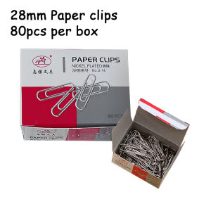 PROTREE 28mm 80 pcs/box Paper Clip mini small paper clip Document Organizing Stationary School Supplies