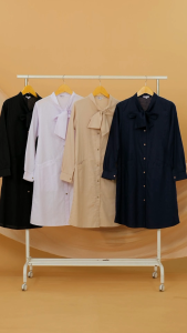 Imani Butik |Tunik Jemima | Fashion Wanita | Bahan Katun | motif polos model casual