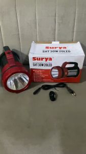 Surya Senter Led Lampu Emergency 2 in 1 SHT 30W + 20 LED SMD Cahaya Putih Rechargeable 8 Jam