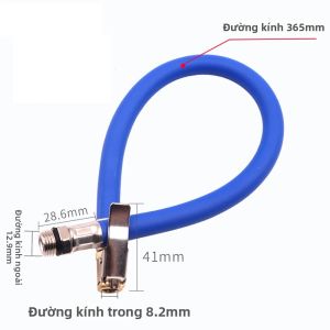 1 Chiếc Xe Ô Tô Gắn Bơm Hơi Vòi Phun Ống Nối Dài Kẹp Nhanh Máy Bơm Hơi Lốp Xe Ống Kim Loại Để Lạm Phát Nhanh Chóng