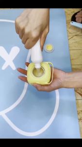 2-in-1 Bath Brush for Cats Dogs & People - Silicone Shower Gel Dispenser & Massage Brush | Eco-Friendly Deep Cleaning Exfoliating Ergonomic Design | Blue Pink Yellow DD CAT AND PET