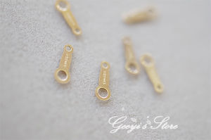 จี้หัวเข็มขัดแบบไม่พับ 14K ทองคำชุบทอง เครื่องประดับแฟชั่น DIY สไตล์ญี่ปุ่น อุปกรณ์เสริมอื่น ๆ โลหะผสม