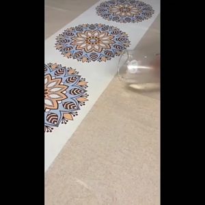 Waterproof Tablecloths Heavy Duty Oil Proof Spill Proof PVC Table Cloth Wipe Clean Table Cover for Indoor and Outdoor Use (National Style Rectangle)