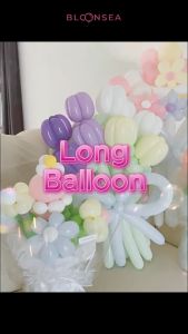 [10pcs] Chrome Long Balloon Latex Metallic Magic Shape Modelling Bouquet Clown Twist Animal Flower 260Q Belon Panjang