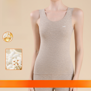 MiiOW | Áo khoác lông cừu MiiOW dành cho nữ mùa thu đông 2025 Áo sơ mi không tay bằng lụa nguyên chất áo khoác ngoài mềm mại thoải mái không có đường may