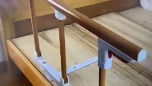 【AA MALL】ที่กั้นเตียง ราวกั้นเตียง ราวกั้นเตียง ราวพยุง ราวกั้นเตียง ราวกั้นเตียงพับได้สี่ขั้นตอน ราวพยุงพร้อมขายึด - ที่กั้นเตียงติดตั้งง่าย สามารถพับได้โดยไม่ต้องเจาะราง Bed rails support rails bed rails six-step folding bed rails