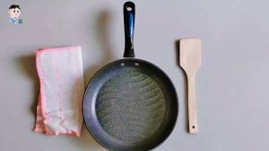 16cm Wave Shaped Frying Pan Mini Non Stick Frying Pan Japanese Original Stew Pot Kitchenware Home Use Fuel-efficient and Worry Free