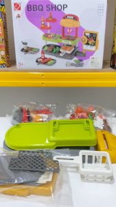 Mainan Anak 56PCS BBQ SHOP TIME Mainan Restoran Makanan Grill Food Anak