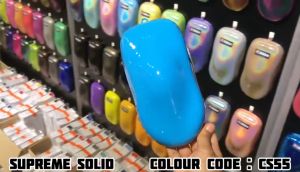 AIKKA CS55 Miami Blue | Old School Solid Series | Automotive 2K Car Paint Motor Body Aerosol Spray Cat Bancuh Kereta DIY