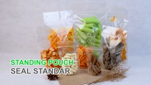 [1 PACK] Standing Pouch Bening Ziplock Transparan Plastik Klip Blutop Pinguin Seal Lebar Seal Standar 9x15 10x175 12x20 14x22 STP Snack Kopi