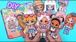 Bộ Đồ Thủ Công DIY Cho Bé Gái Bộ Đồ Cắt May Vá Hoạt Hình Đồ Chơi Trẻ Em Thay Đổi Đồ Dùng Thẻ Thủ Công DIY