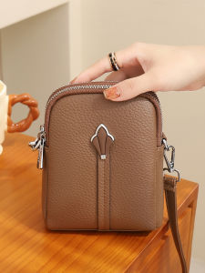 BYUELUN | Soft Leather Mini Crossbody Bag for Elderly Elegant Everyday Use