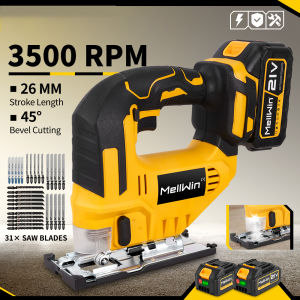 Điện không dây Máy cưa 3500 vòng/phút không dây cong Saw 26 Mét đa chức năng Công cụ Cắt với 35 cái lưỡi cho Makita 18V Pin