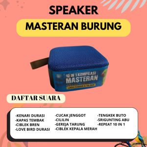 SPEAKER SPEKER MASTERAN BURUNG  KOMPILASI 10 IN 1