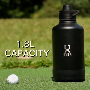 OVER 1.8L Oversized Flask Leak-Proof Double Wall Stainless Steel Vacuum Thermal Insulated Big Flask Thermo Sport Bottle